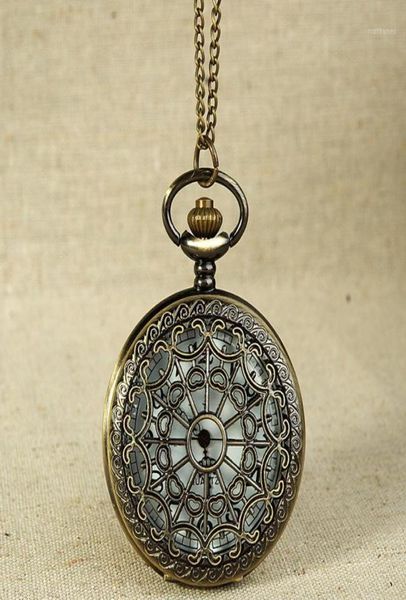 Pocket Watches Fob Vine Bronze Tone Spider Web Design Цепочка подвесной жизни водонепроницаемые MEN039S Watch Anniversary Gift 1017533