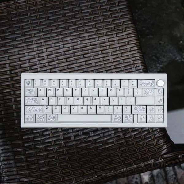 Acessórios GMK Keycaps Can YON WHITE142 TENAS PBT TENHADA CAPS DYE SUBlimação Altura da fábrica de cereja para teclado mecânico Tecl