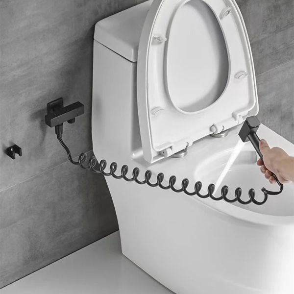 Novos botões cinza Bidet Faucet Banheiro Bidê Bidê Taça Toreira do Misturador Higiênico Chuva Higiênico Clean Muslim Shower portátil Bidê Sprayer de pistola