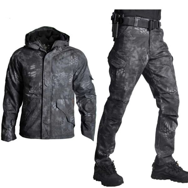 Pantaloni giacca G8 all'aperto set con pantaloni mimetizzati militari uniforme da combattimento tattico pantaloni che cacciano vestiti abiti da caccia a sofopia