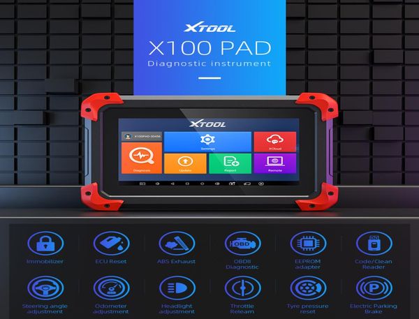 XTOOL Original X100 PAD Auto Key Programmer Oil Ruhewerkzeug Einstellung Update Online X100PAD -Funktion als X300 Pro9985500