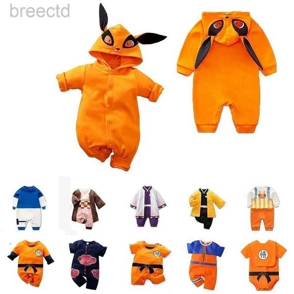 Anime-Kostüme Cosplay Kleinkind Anime Cosplaydragon DBZ Kostüm Babyboy Mädchen Strampler Kid Dämon Baby Kleidung Neugeborene Jumpsuit 0-18 Monate 240411