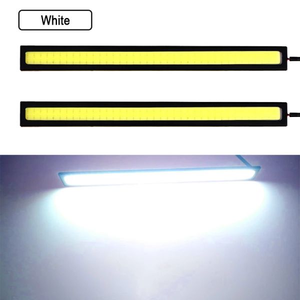 1 pcs super hell 17 cm LED COB Nebelbirbautos DRL LED -Streifen Daytime Running Light Bar 12V 6500K Auto Interior Styling Lampe