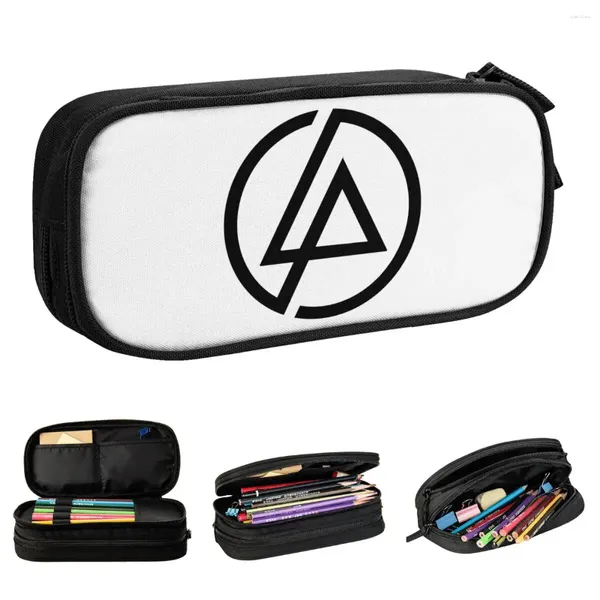 Linkinpark Logo Bleistift Fall Alternative Rock -Beutel Stift für Schüler große Kapazitätsbeutel Schullieferungen Geschenke Schreibweise