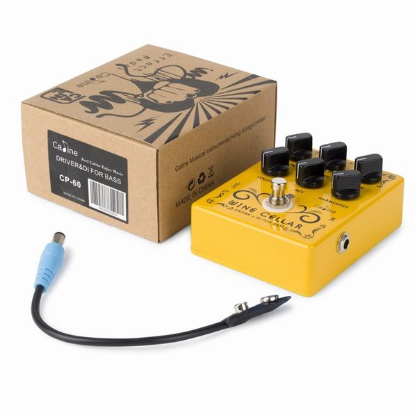 Caline CP-60 Weinkeller Bassfahrer+Di-Box-Effekte Pedal True Bypass Gitarrenzubehör Stromadapter