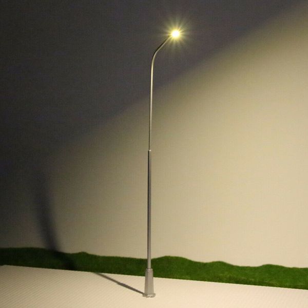 5pcs Model Railway Lamppost Straßenlaternen Messel 0 20 cm Bonsai Dekor Landschaftszene Model Gebäude Courtyard Street Light