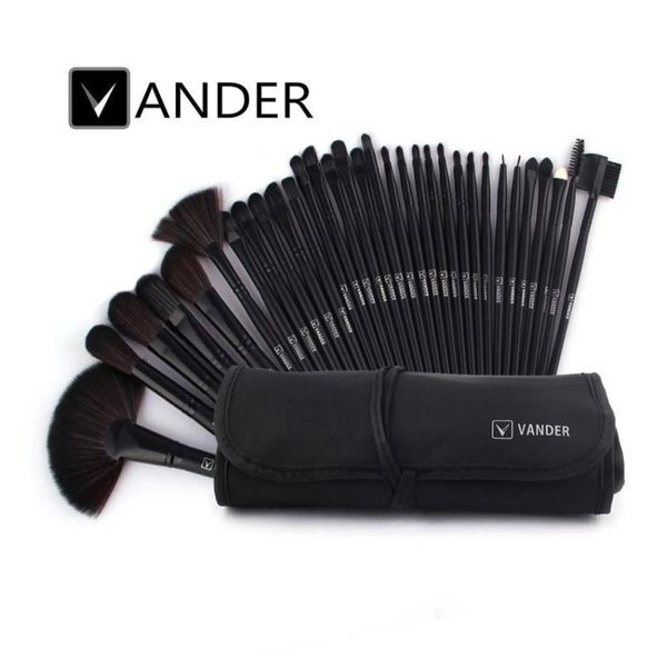 Pincéis de maquiagem Conjunto de pincéis profissionais 32 PCSSET EYELINER POWERTER TOOLS KITS HOOPELETION KITS PINCEAUX MAQUILAGE BLACK9083794 DROP Deli Otixs