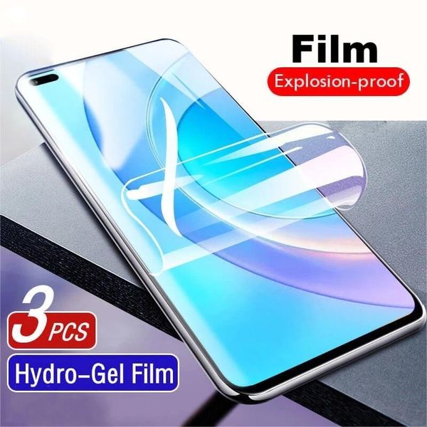 3PCS CAPA TELA COMPLETA PROTETOR DE HYDROGEL FILMO PARA HISENSE H60 LITE H60 ZOOM FILME DE PROTEÇÃO SMART PARA INFINITY E60 LITE