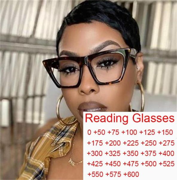 2021 occhiali da computer quadrati Vintage Anti Blue Light Presbyopia Reading Glasses Men Women Designer Ecclami Frame7809833