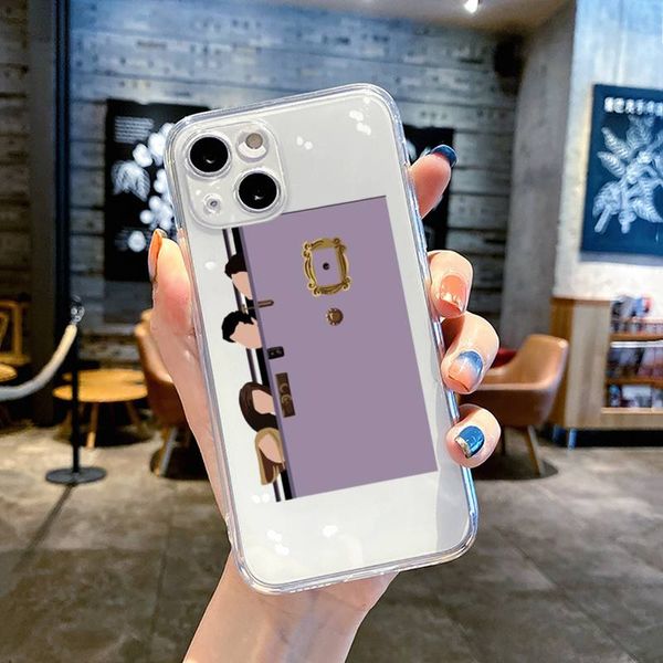 Central Perk Coffee Friends TV Show Case Transparent Soft for iPhone 11 13 12 14 Pro Max Mini Plus