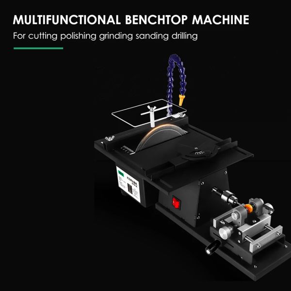 2500W SAW SAW BENCH BANCO DE BANCO DE BANCO 15000RPM Multifuncional Gem Jade Cutting Polishing Driving Machine de corte de polimento