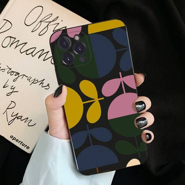 Multi Stem Orla Kiely Folio Phone Case para iPhone 6 7 8 Plus 11 12 13 14 Pro Se 2020 Mini X XS XR Back Funda Capa