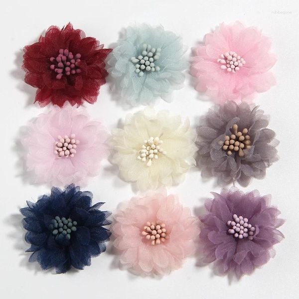 Flores decorativas 10pcs 4cm 1,5 