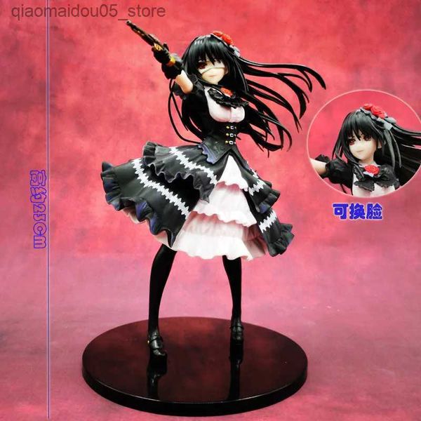 Ação Figuras de brinquedos de transformação Brinquedos robôs datam um pesadelo ao vivo Tokisaki Kurumi Fantasia 30th Anniversary Edition 1/7 Escala Sexy PVC Imagem Modelo 23cm