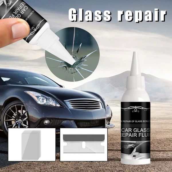 30 ml Auto Windschutzscheibe Glasreparatur Risse Kleber Autofenster Phone Bildschirm Reparatur von Glas Härtung Kleber Autoglas Reparaturkleber Kleber