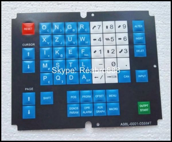 Panels A98L00010568#T CNC HMI -Membran -Tastatur -Tasten für Fanuc -Maschinenbetreibertafel