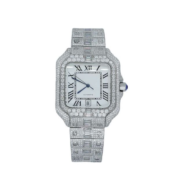 Роскошь выглядит полностью смотрит за ледяной для мужчин, женщина, мастерство, уникальное и дорогие часы Mosang Diamond Watch для хип -хопа промышленного роскошного 50844