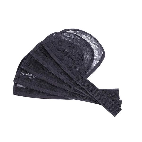 Wig Caps Base elastica per la preparazione di coda di cavallo 5 pezzi coda di cavallo panino per capelli afro pazzo afro avvolgimento atto