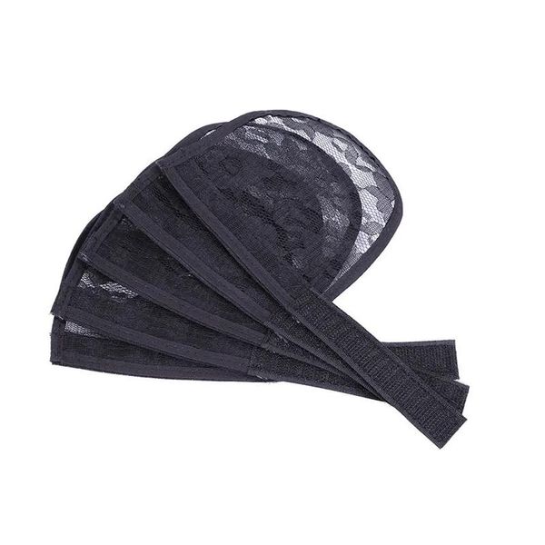 Caps de peruca Base elástica para fabricar rabo de cavalo 5pcs rabos de cavalo pão de cabelo pão de cabelo afro pancada em torno do rabo de cavalo net8651699 Drop del otish