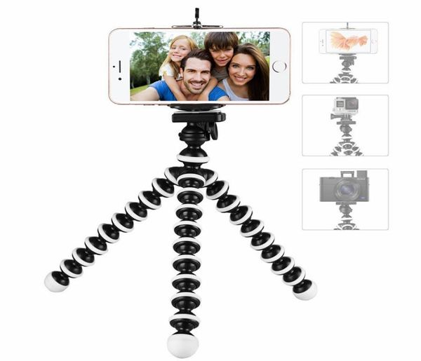 Ajuste Octopus Mini Suporte de tripé portátil Clipe de smartphone flexível Gorillapod Câmera de stent Telefone celular Tripods FOLDA6984802