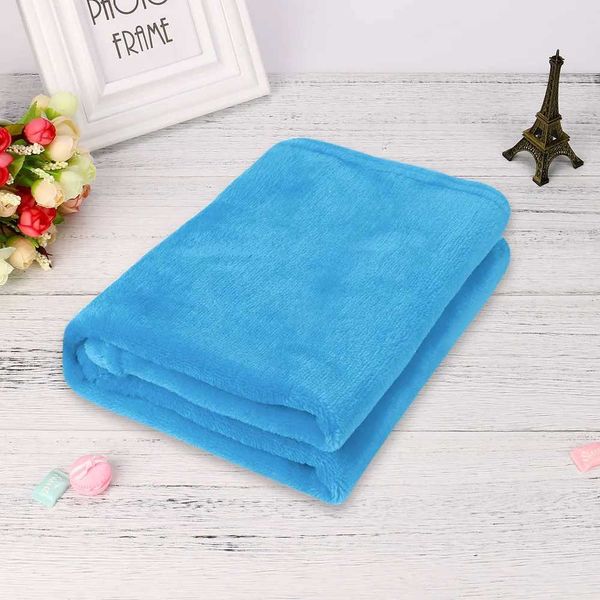 Battaniye 70x50cm pazen battaniye düz renk yumuşak rahat küçük battaniye mikrofiber sıcak peluş kanepe yatak odası yatağı için