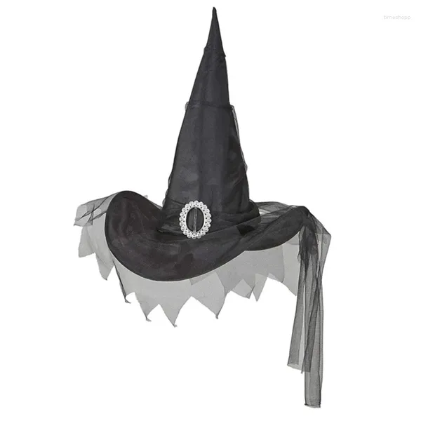 Berretti da donna costume cappello da strega mago halloween party copricapo cloche di gioco per adulti festivi