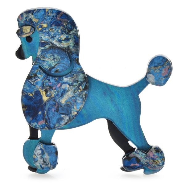 Wulibaby Acrilic barboncini per cani spille per donne unisex unisex cucciolo a 4-color animali domestici per la festa per la festa informale.