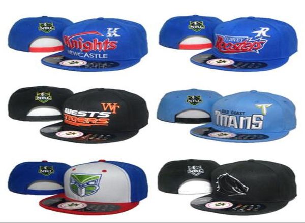 2017 целый NRL Snapback Hats Регулируемые баскетбольные защелки воины Black Hip Hop Snapbacks Hape Hay Caffice2563301