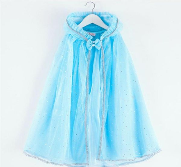 Costume da capa de 6 colorido Halloween Children039s Day Cape Shawl Clothing Girl Girl Princess Cosplay Costume Kid Cartoon Capes Princesa P1575019