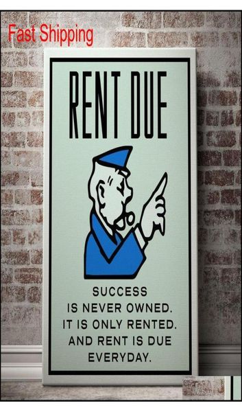 Unframedalec monopoly Quotrent duequothd Canvas Print Home Decor Wall Art Pa Qylgej Hairclippersshop9611865