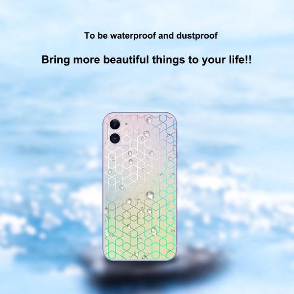 Vormir 50pcs Telefon Derileri Hidrojel Makinesi Lazer Glitter Doku için Dekorasyonlu Çıkartmalar Baskı Gerçek Film Arka Kapak Koruyucular