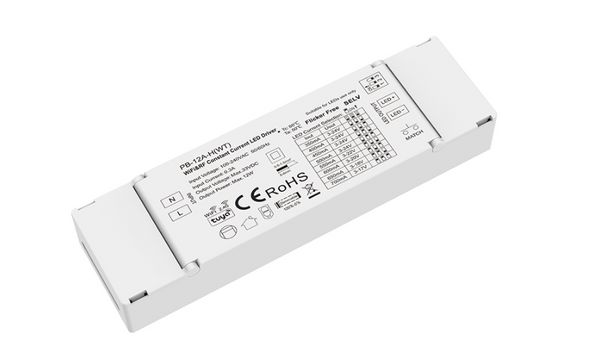 3-24VDC (350-700mA)/9-45VDC (100-450mA) 12W WiFi RF Sabit Akım Tuya Uygulama Dip Anahtarı LED ışıkları için LED Denetleyicisi