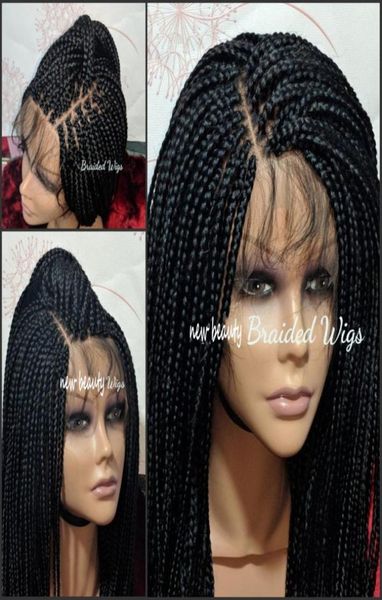 In parte Basella delle trecce Black Brownblonde Ombre Red Red Brasiliana Wiges Front Front Wiges Jumbo intrecciate parrucche sintetiche Baby Harr Heat8867983
