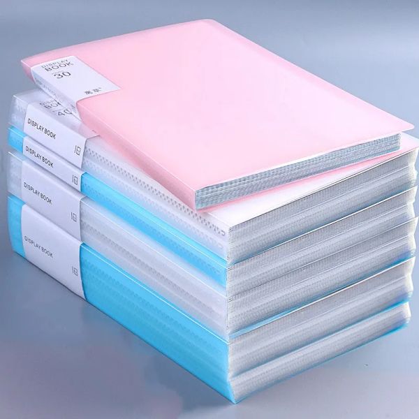 Bag A4 Cartella LOOSELEAF Transparent Obstetrics Libro di dati PP Plastic Storage A3 Test Sheet Music Document Organizzatore