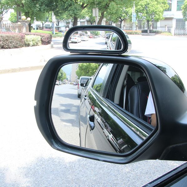 Para o veículo do veículo, a vista das cegas do carro, vista traseira, espelho convexo