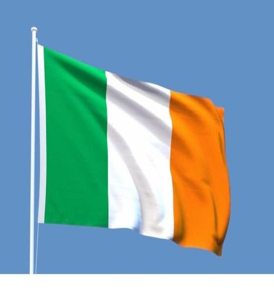 FLAG IRLANDA 90x150 cm Bandiere nazionali di paese irlandese 15x09m Bandiere per esterni per esterni di alta qualità dell'Irlanda5228370