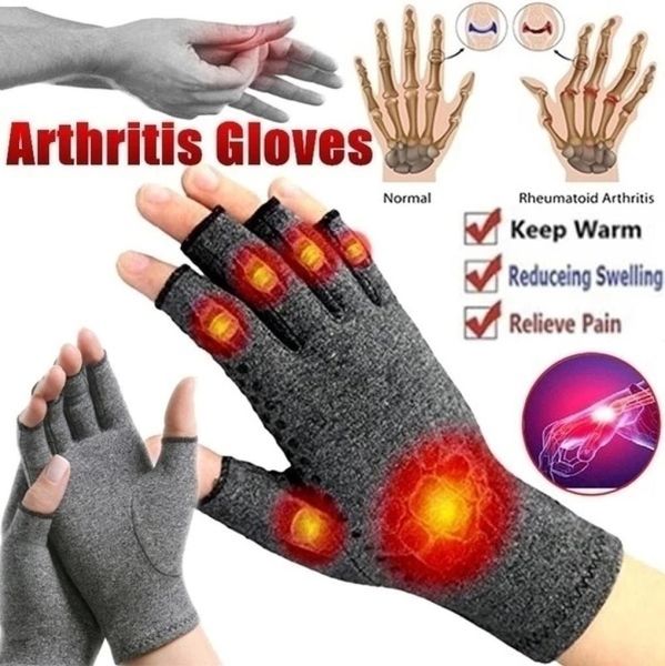 Artrite compressione guanti da polso supportano le cornici per le mani del dolore da pioggia di cotone da uomo terapia di terapia outdoor sport3652756