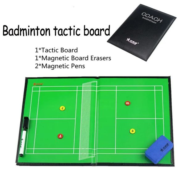 Faltbare Badminton Magnetic Training Assisitant Equipments Football Soccer Tactical Board Badminton Game Tactics Board 240411