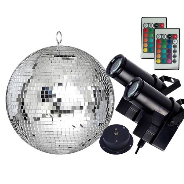 DiA15CM 25 см 30 см. Отражающее стеклянное зеркало Disco Ball с RGB Луч