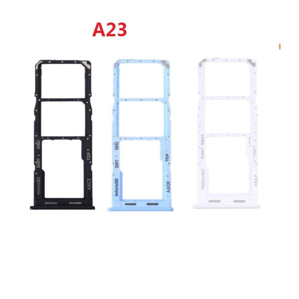 10 шт. Двухморт -лоток с двумя SIM -картами для Samsung A13 A23 A33 A53 A73 A22 A32 A52 A72 4G 5G Запасные детали.