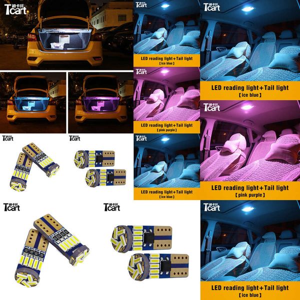 TCART 4PCS LED CAR Interior Light Car Accessories для Nissan Sentra B17 2012 2014 2015 2018