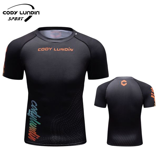 Cody Lundin Lafrio maschile rashGuard Grappling Logo personalizzato maglietta Brasile Sport BJJ Nuovo ordine maglietta maschile MMA vestiti