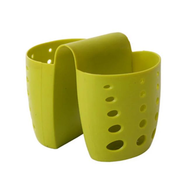 1 pc cucina a doppio lavandino a doppio lavandino in silicone silicone portain lavello portanapino portana sapone da cucina borsetto da bagno per la casa