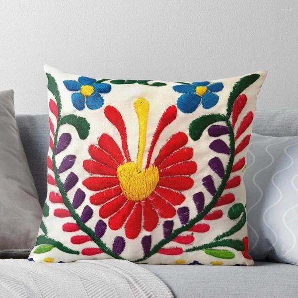 Cuscini di fiori messicani gettano casse decorative cuscini ornamentali