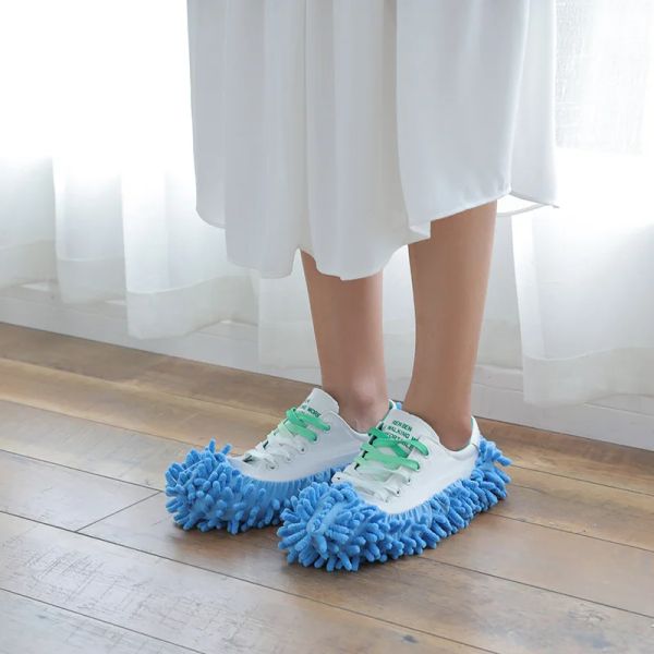 1 pcs pantofole per pompe pigro asciugamano calze piede rivestimenti per scarpe da scarpa per scarpa per pianta di manicotto per pulizia in fibra in fibra