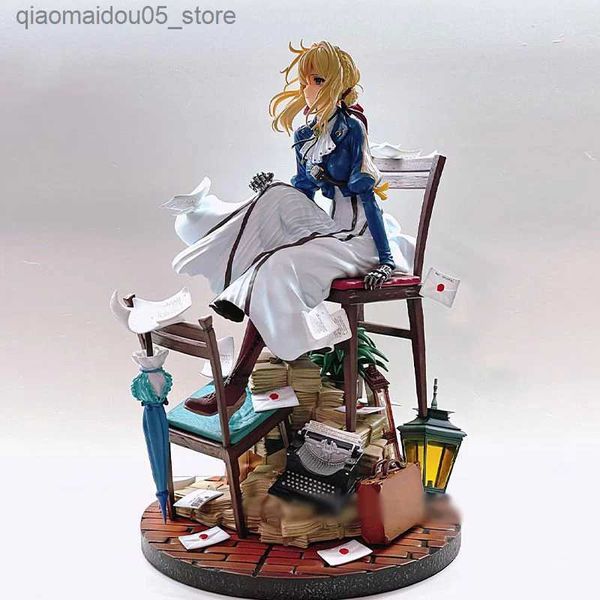 Ação Figuras de brinquedos de transformação Brinquedos robôs Violet Evergarden acrílico Coleção de modelos de modelos de pvc