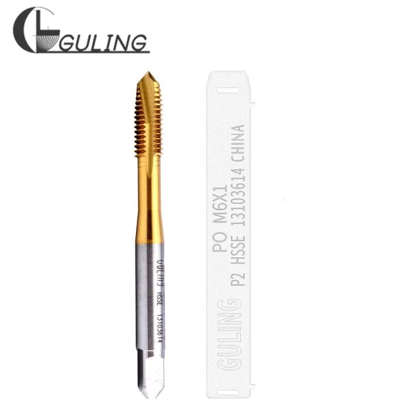 Guling HSS Spiral Fluted Tap Spiral Spiral Torneira Mão M2 M2.5 M3 M3.5 M4 M5 M6 M8 M10 M12 M14 M16 M18 M20