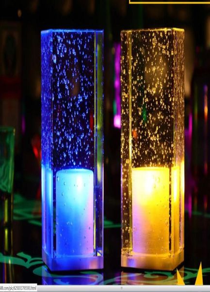 Carregamento de LED colorido Crystal Decoration Lâmpada Restaurante Restaurante Quarto Night Night Decoração Luminária Ambiente de mesa Lâmpada 4977436