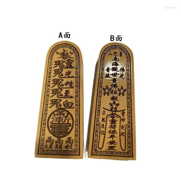 Estatuetas decorativas dharma altar token nnhai guanyin pedidos esculpindo ornamentos de madeira de pêssego