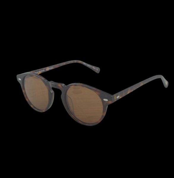 Wholegregory Peck Brand Designer Men Mulheres Mulheres óculos de sol Oliver Polarizado Sung186 Retro Sun Glasses De Sol ov 5181441336